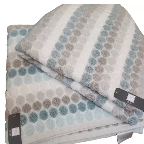 Soho Bath Soho Living Bath Towels Multicolored Dots 0 Cotton Set Of